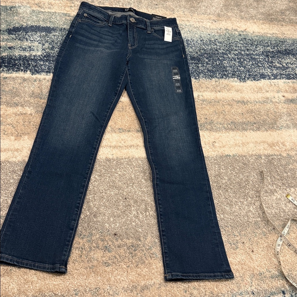 GAP Classic Straight Dark Blue Jeans. NWT